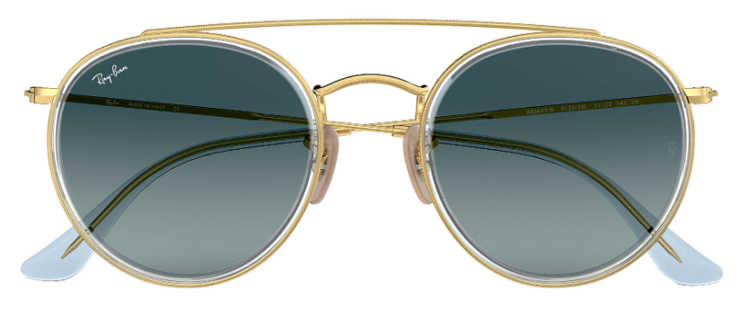 Ray Ban Round Double Bridge 3647 9123/3M