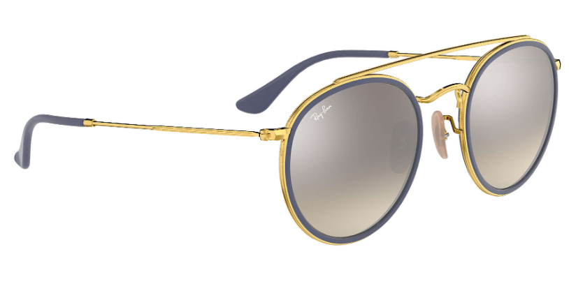 Ray Ban Round Double Bridge 3647 001/9U