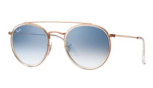 Ray Ban Round Double Bridge 3647 9068/3F